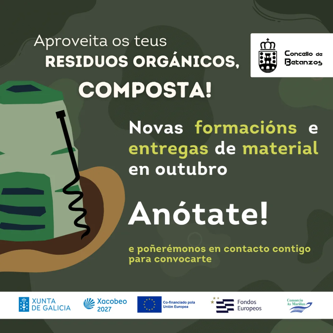 Cartel "Aproveita os teus residuos orgánicos"